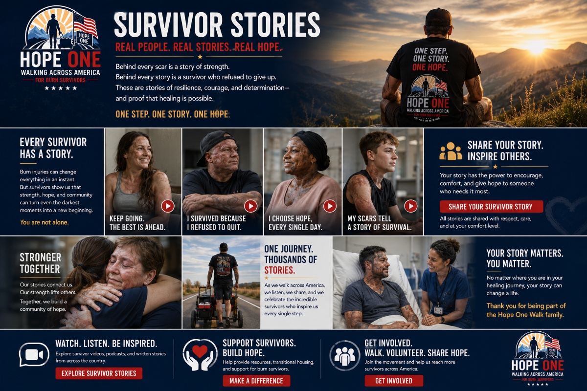 Hope One Walk survivor community graphic